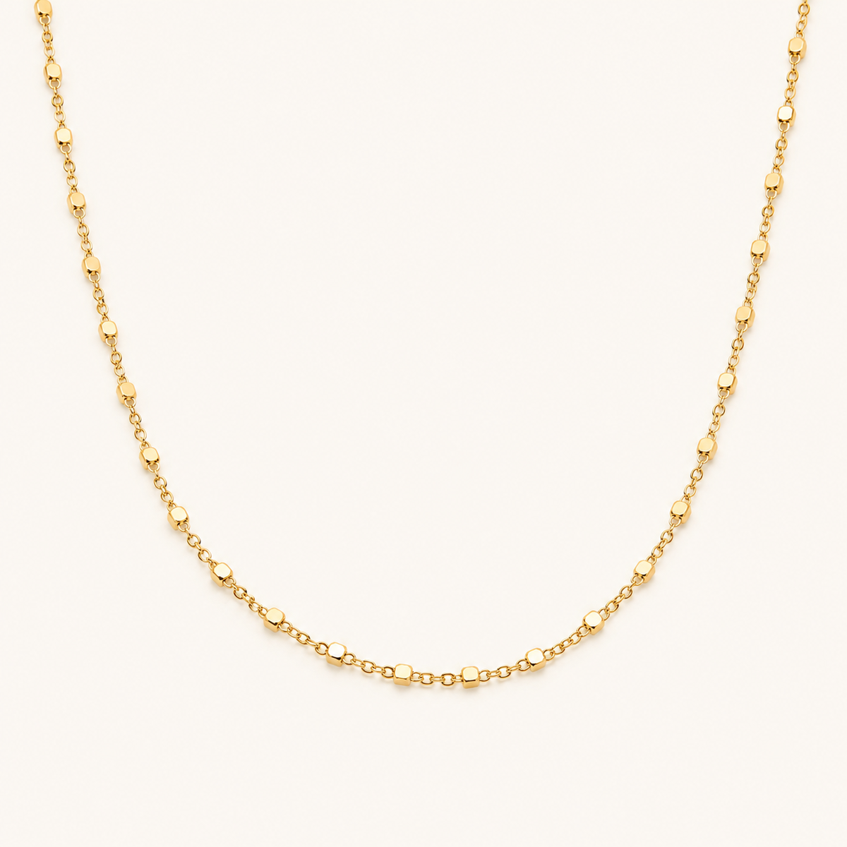 925 Silber Layering Kette Würfel