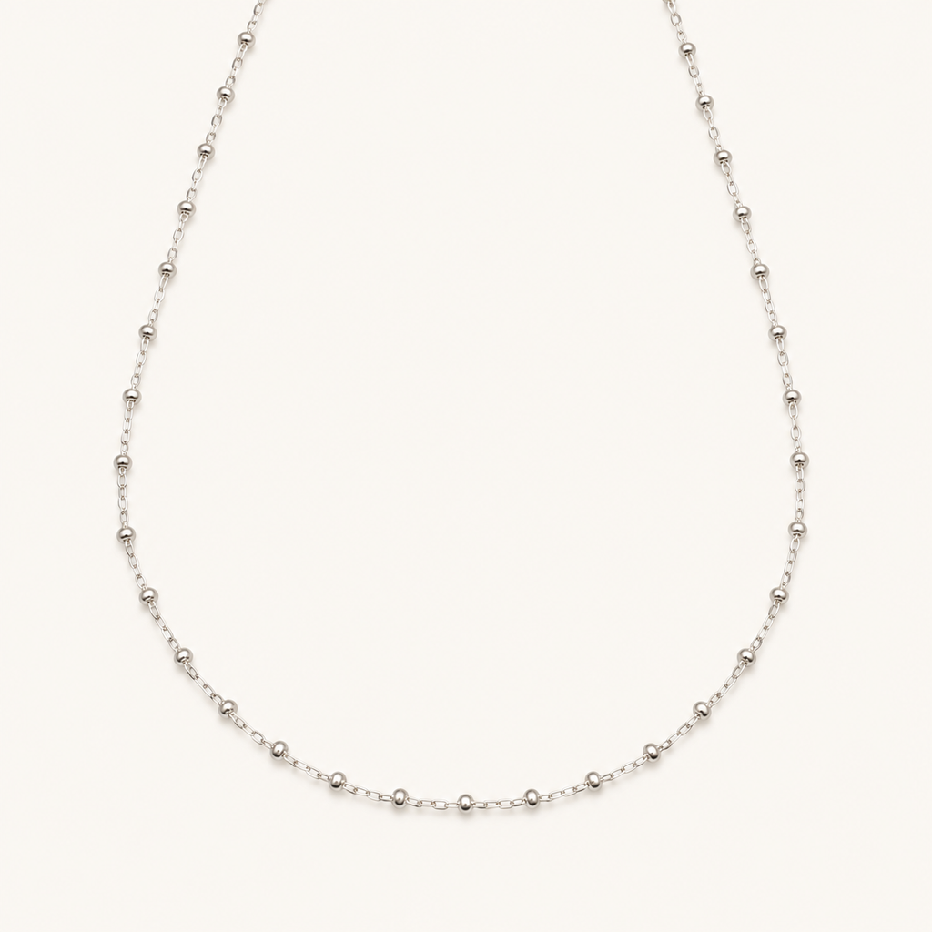925 Silber Layering Kette Kugel