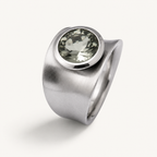 Statement Ring mit Wunschstein aus Edelstahl