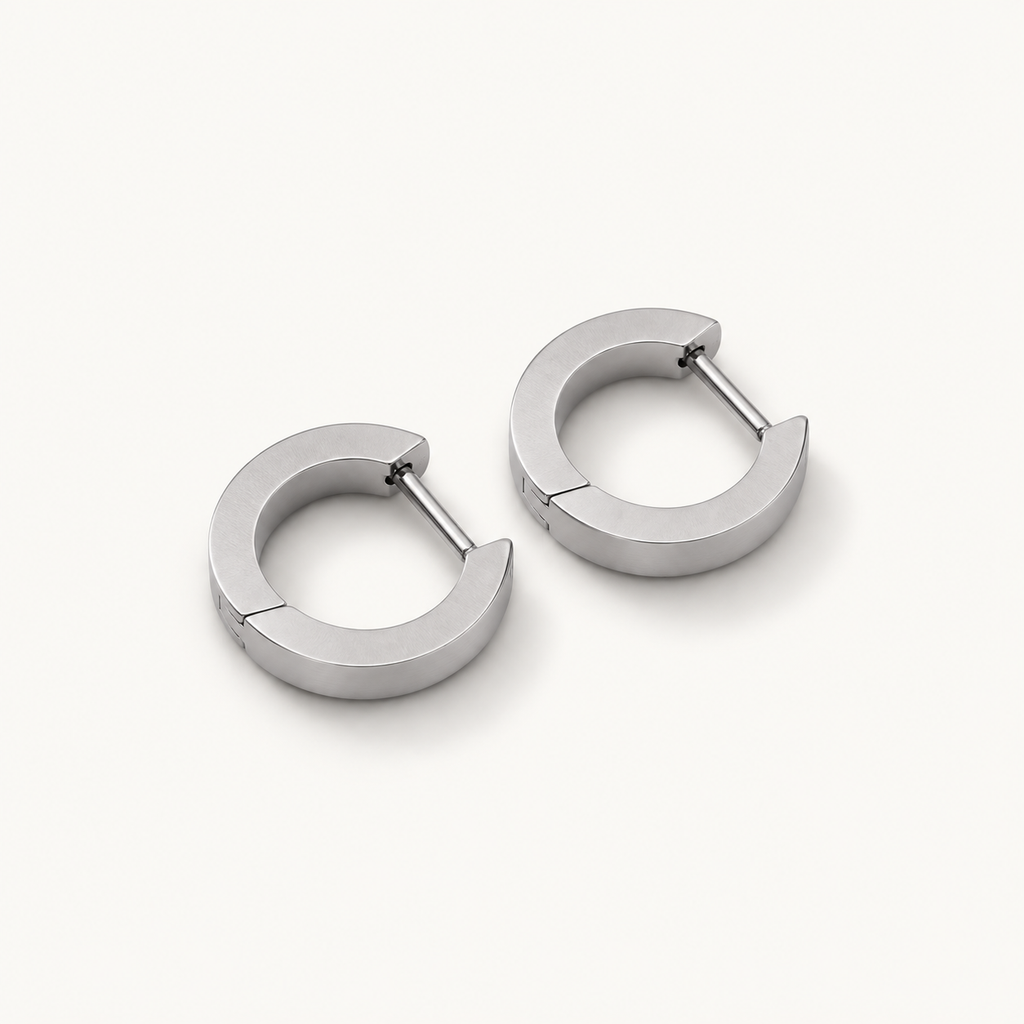 Polierte Edelstahl‑Klappcreole 12mm