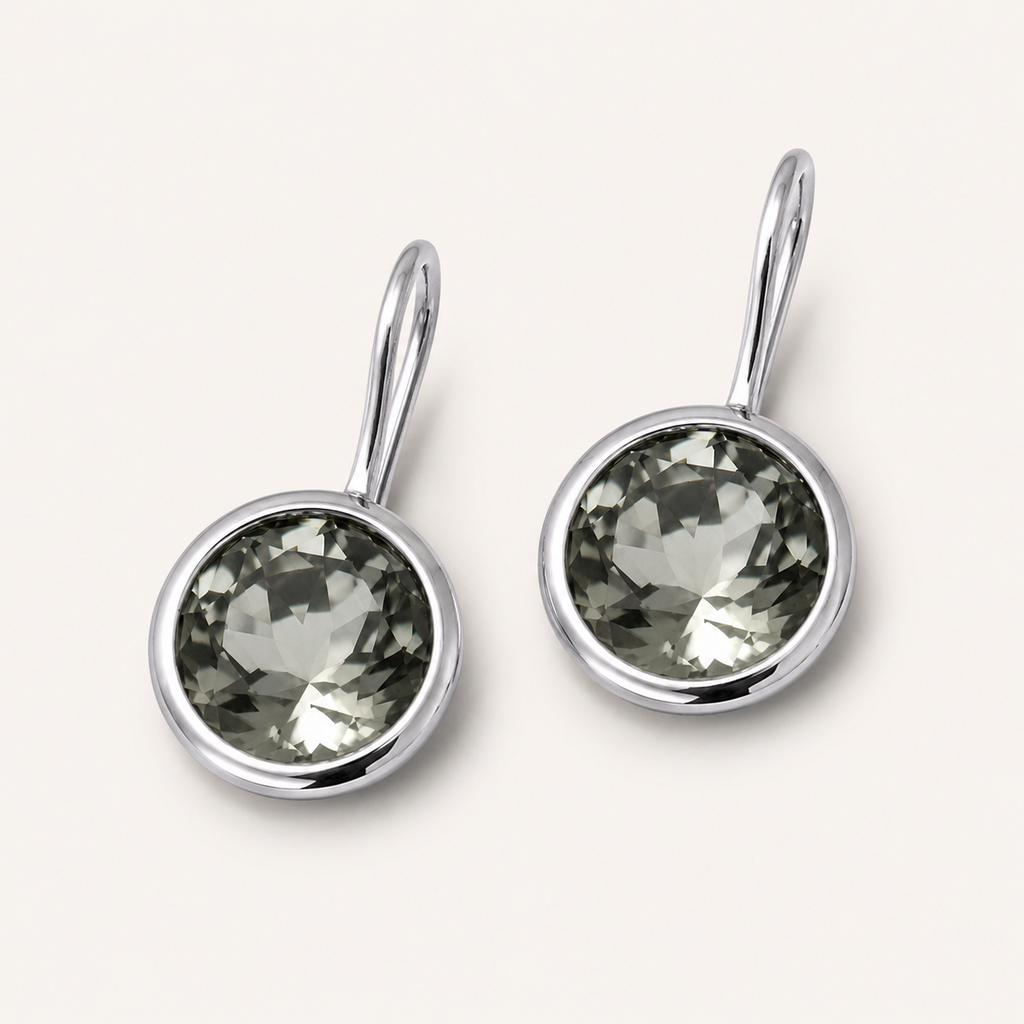 Funkelnder Edelstahl Ohrhänger in 13mm