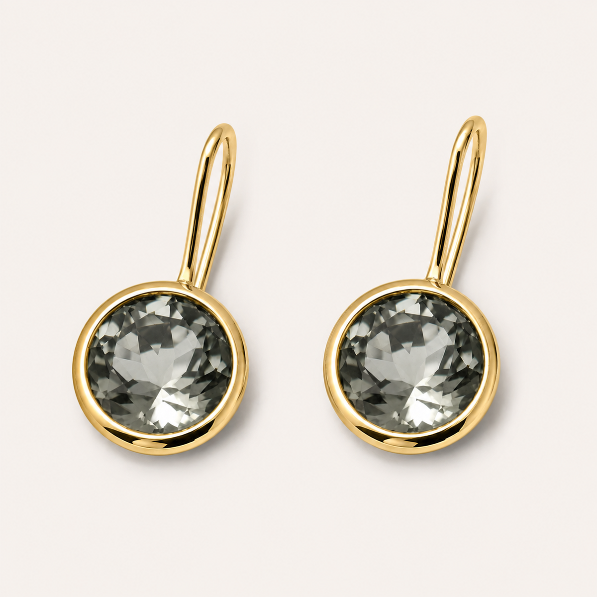 Funkelnder Edelstahl Ohrhänger in 13mm
