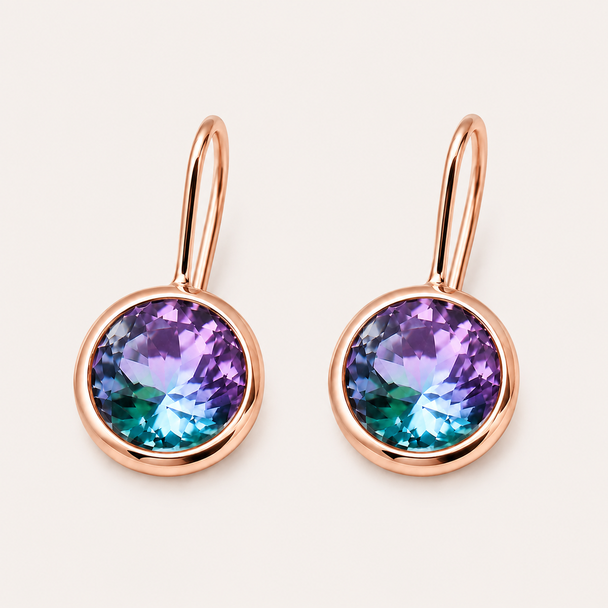 Funkelnder Edelstahl Ohrhänger in 13mm
