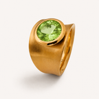 Statement Ring mit Wunschstein aus Edelstahl
