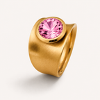 Statement Ring mit Wunschstein aus Edelstahl