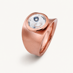 Statement Ring mit Wunschstein aus Edelstahl