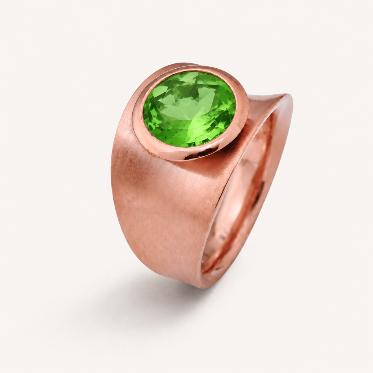 Statement Ring mit Wunschstein aus Edelstahl