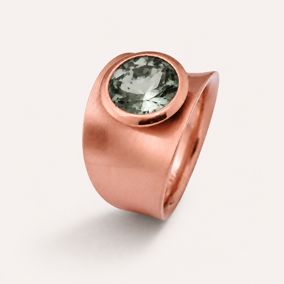 Statement Ring mit Wunschstein aus Edelstahl